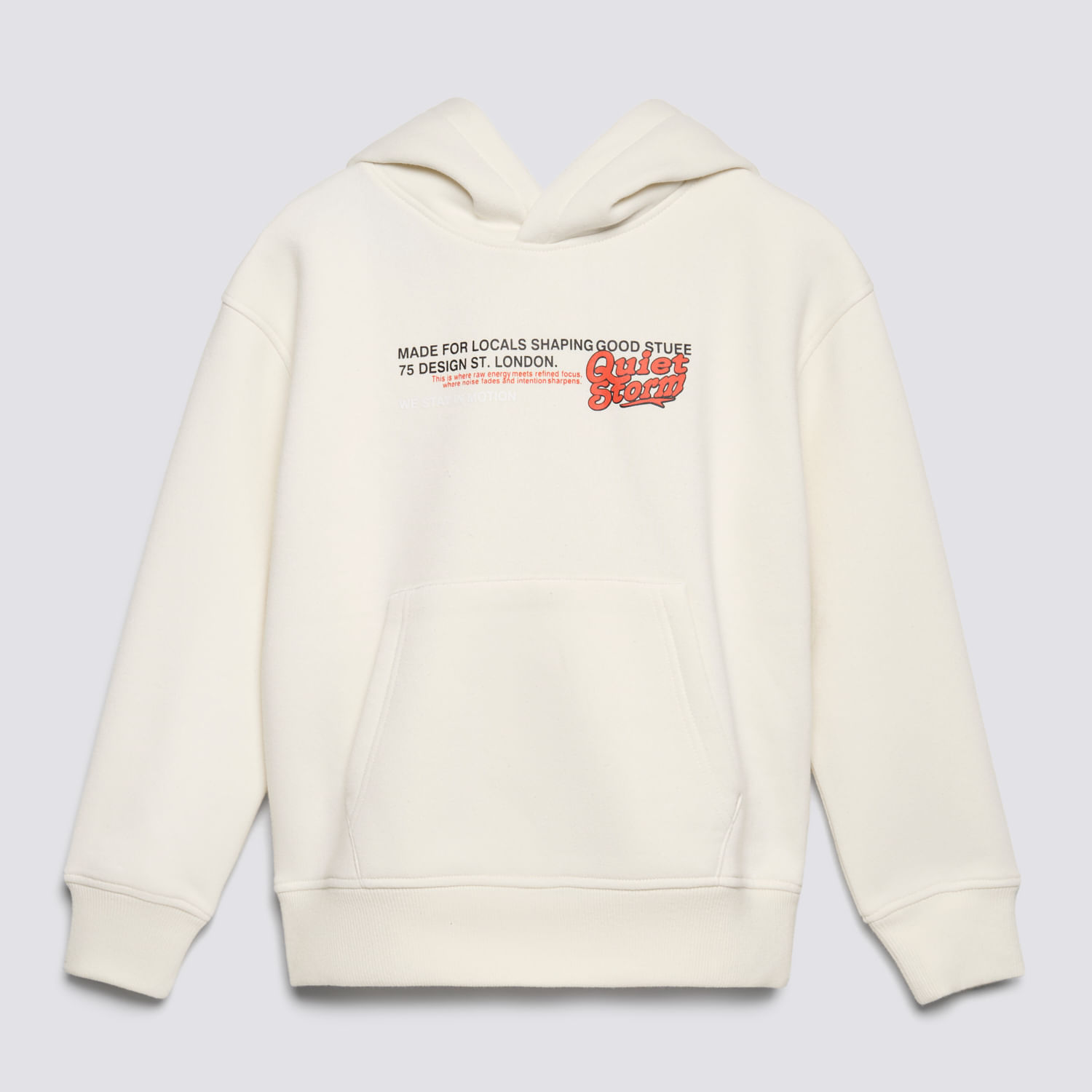 Polera Fleece Para Niño Hd City Circus Ecru Talla 4