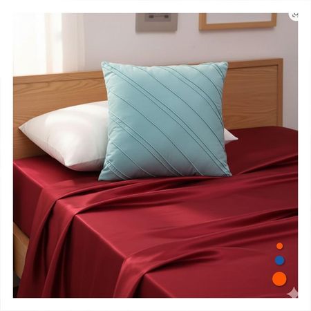 Funda para Almohada con Textura de Terciopelo en Color Celeste Claro de 45cm Y Papel Regalo