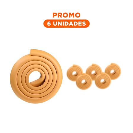 Pack6 Borde Seguro de Espuma Acolchada para Esquinas de Mesa Seguridad Mostaza Y Regalo Sticker