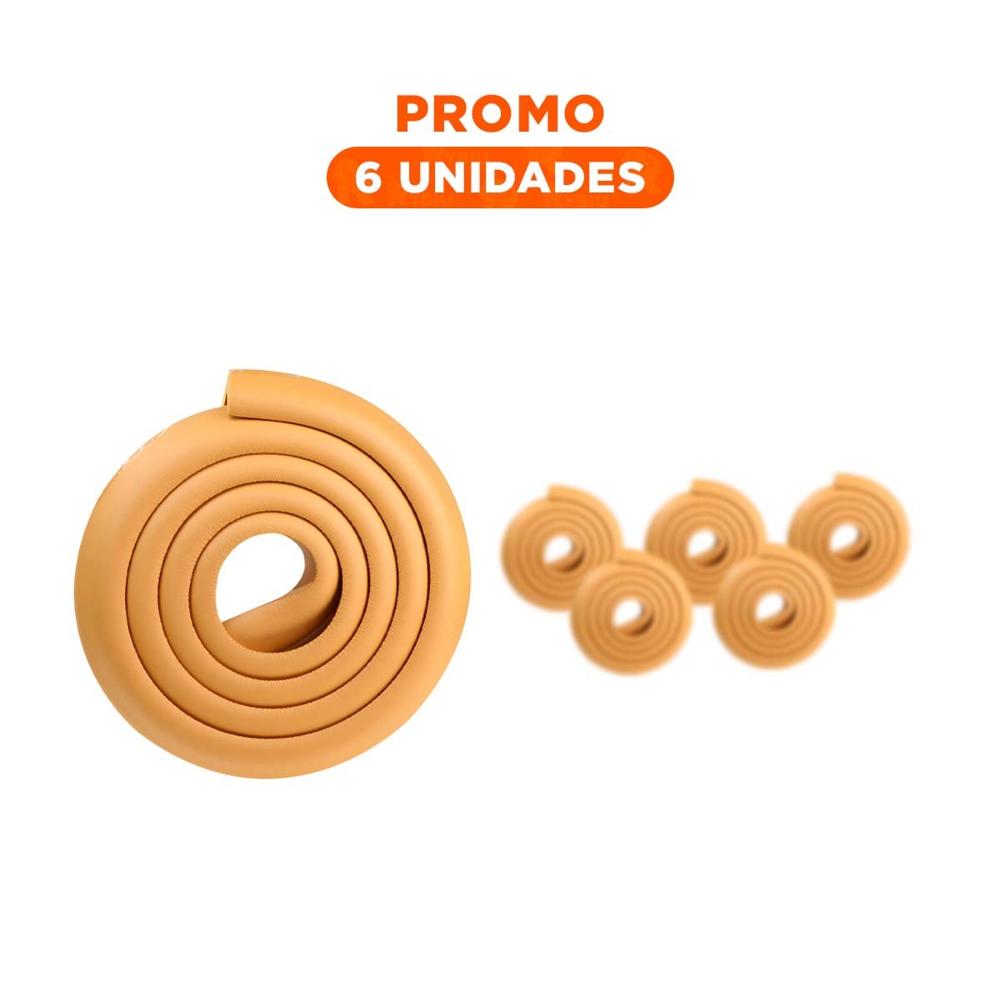 Pack6 Borde Seguro de Espuma Acolchada para Esquinas de Mesa Seguridad Mostaza Y Regalo Sticker