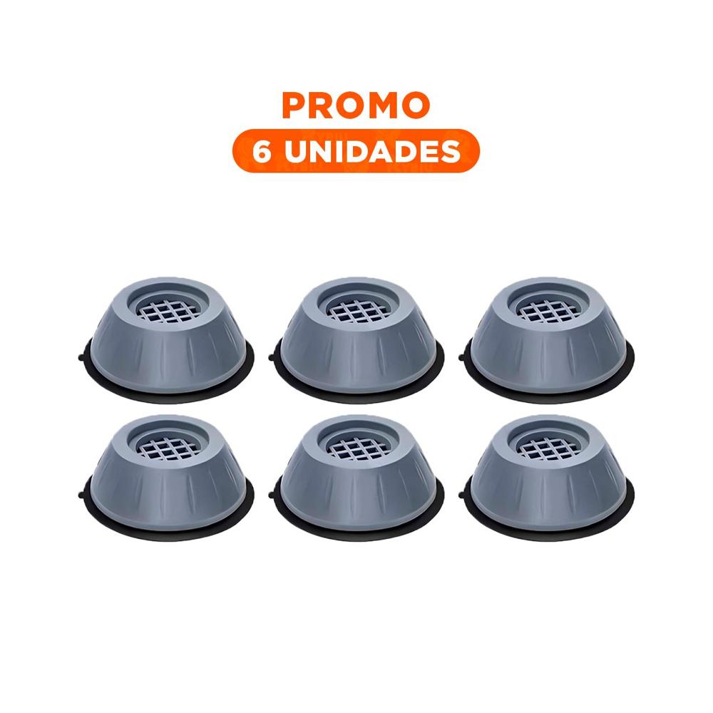 Pack6 Apoyo Antivibratorio para Base Antideslizante en Cuatro Piezas Y Regalo Sticker