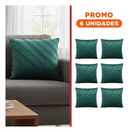 Pack6 Forro con Textura Suave y Diagonales Marcadas en Tono Verde Oscuro Y Regalo Sticker
