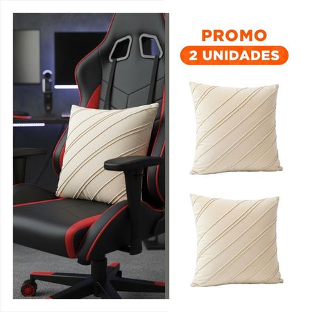 Pack2 Cubierta Visual con Terciopelo Crema y Patron Diagonal Bien Definido Y Regalo Sticker