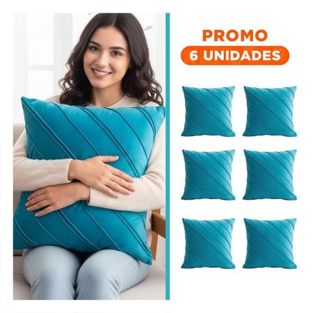 Pack6 Forro con Textura Suave y Diagonales Marcadas en Tono Turqueza Y Regalo Sticker