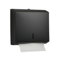 Dispensador de Papel Toalla Interfoliado Intercalado Negro Inoxidable
