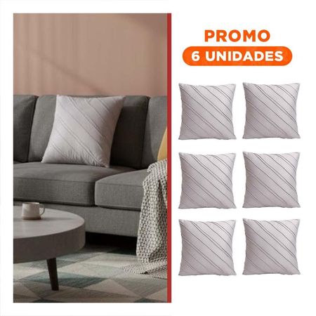 Pack6 Forro con Textura Suave y Diagonales Marcadas en Tono Plomo Claro Y Regalo Sticker