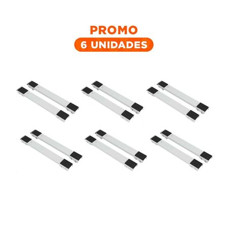 Pack6 Estructura Regulable con Ruedas para Muebles de Casa con Movimiento Y Regalo Sticker