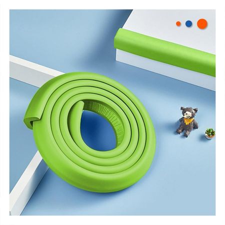 Protector de Bordes de Espuma 2 Metros Verde Limon Uso Diario Hogar Plus Y Notas