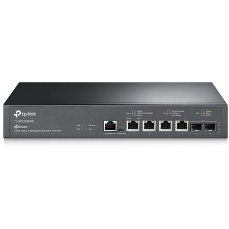 TP-Link Switch de Red Gestionado TL-SX3206HPP 4 Puertos PoE PlusPlus 10G con 2 SFPPlus y 200W de Pot
