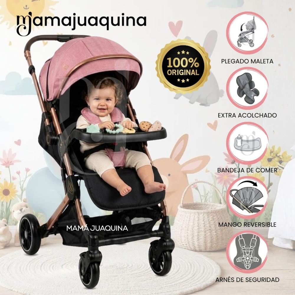 Coche Maleta de Lujo TOKIO II con Bandeja de Comer Edición Exclusiva Pink