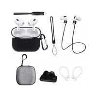 Kit 8 en 1 de Accesorios para AirPods Pro 3 - NEGRO