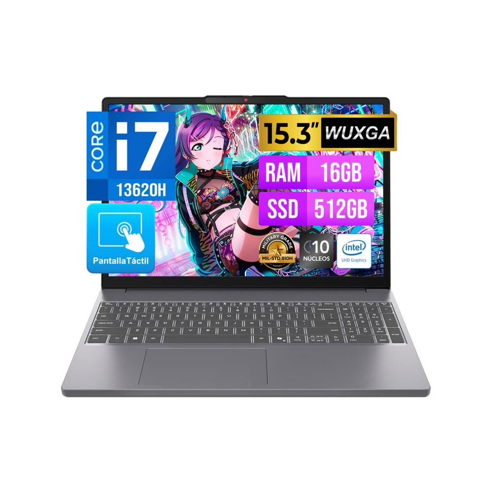 LAPTOP LENOVO IPS3 15IRH10 I7 13620H 16GB 512GB 15.3 TOUCH FreeDOS