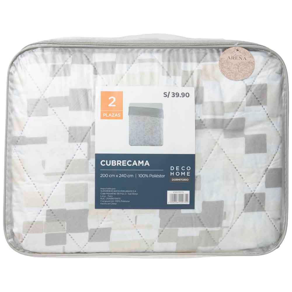 Cubrecama DECO HOME Arena 2 Plazas