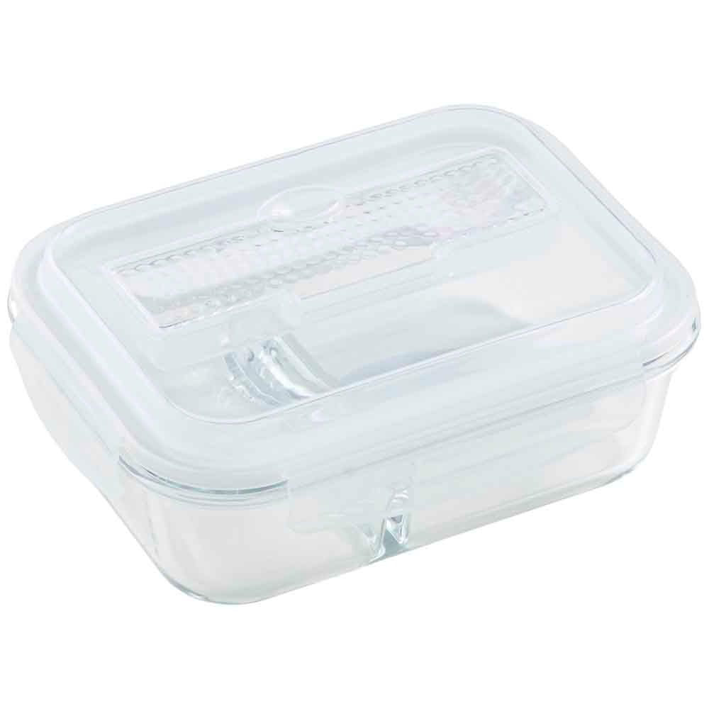 Táper DECO HOME Vidrio 1L Separd Cubiert