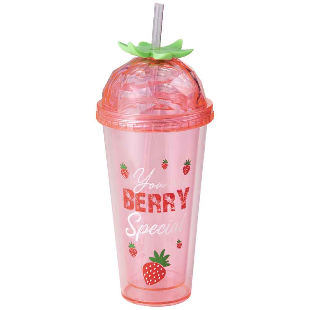 Vaso DECO HOME Fresa C/Sorbete