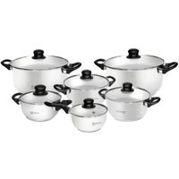 Set de Ollas Facusa Hogar 12 Piezas 	Acero inoxidable