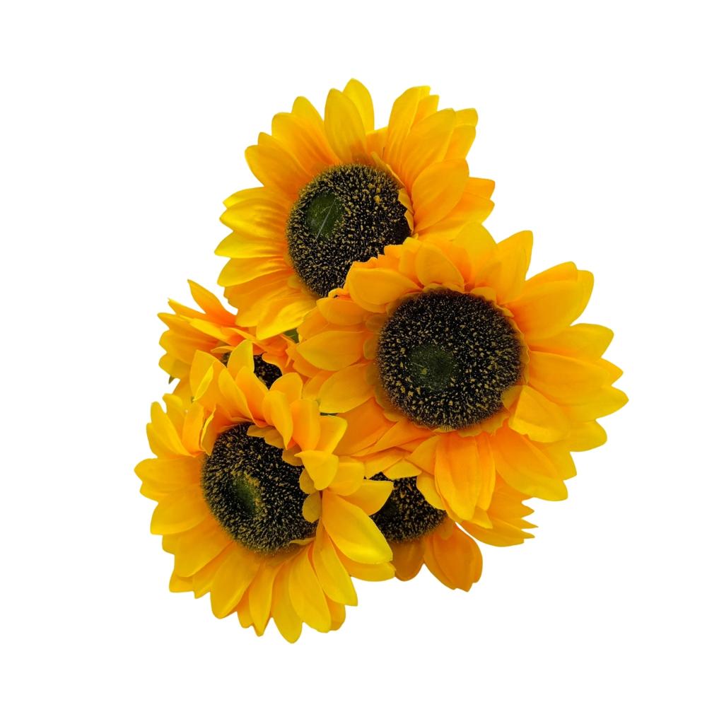 Bouquet Artificial De 5 Girasoles De 40cm BG230314 FLORIPASTORE