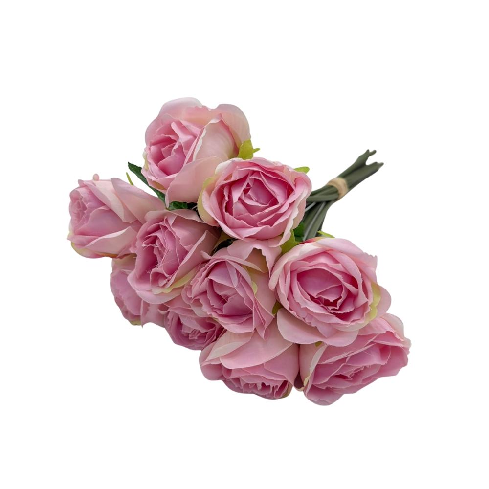 Bouquet Artificial De 10 Peonias Moradas XS260022-6 FLORIPASTORE