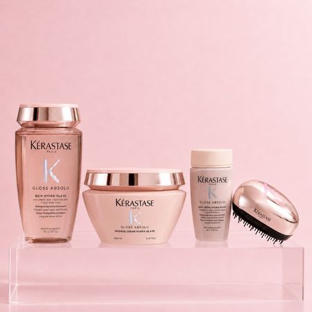 Kerastase gloss absolu pack cabello con frizz shampoo 250 ml mascarilla 200 ml travel