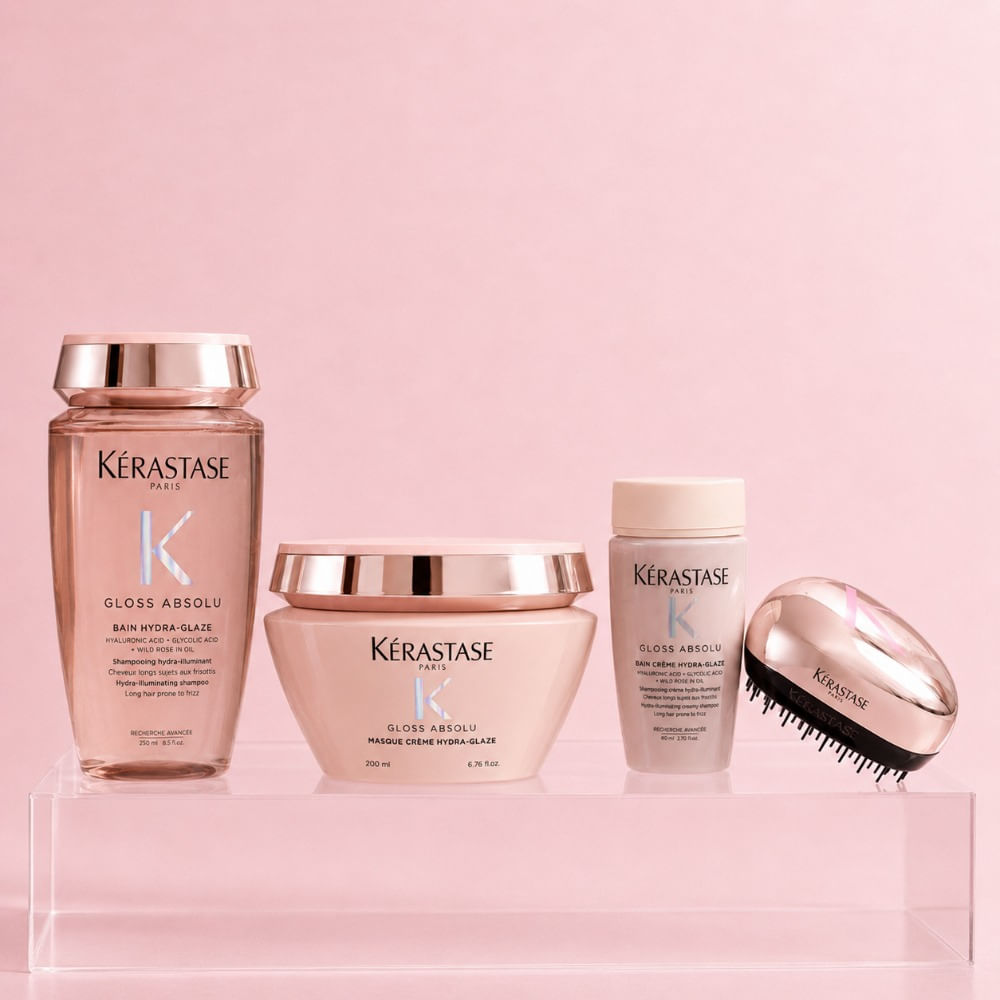 Kerastase gloss absolu pack cabello con frizz shampoo 250 ml mascarilla 200 ml travel