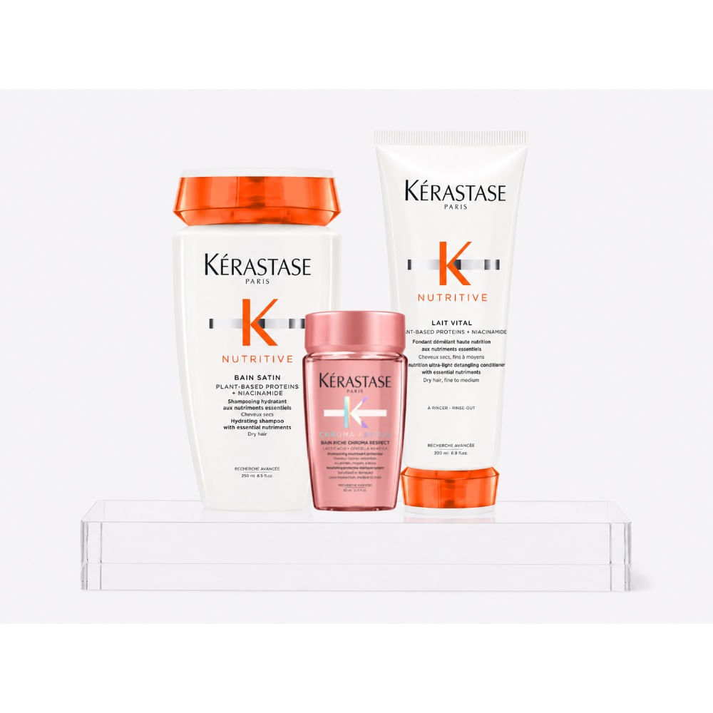 Kerastase nutritive pack hidratación shampoo 250 ml acondicionador 200 ml travel
