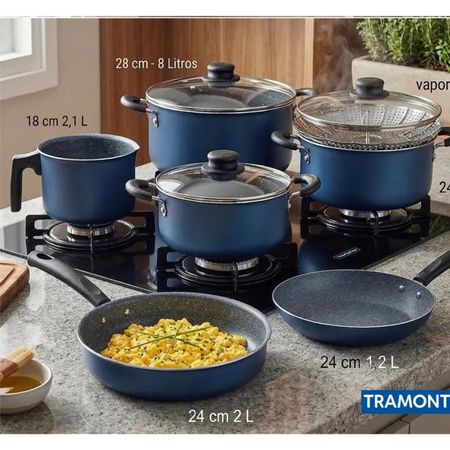 Juego de Ollas Tramontina Starflon Max 10 Piezas Completo