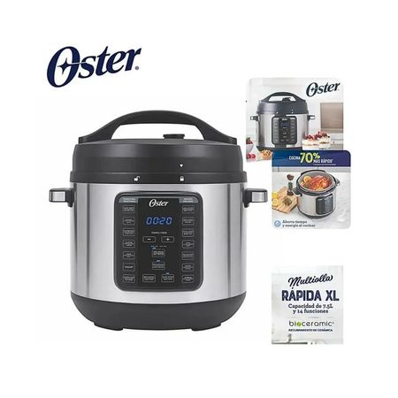 Multiolla Turbo Oster 7,5 Litros 14 Funciones Gris