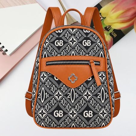 MOCHILA MORRAL CASUAL COLOR CARAMELO