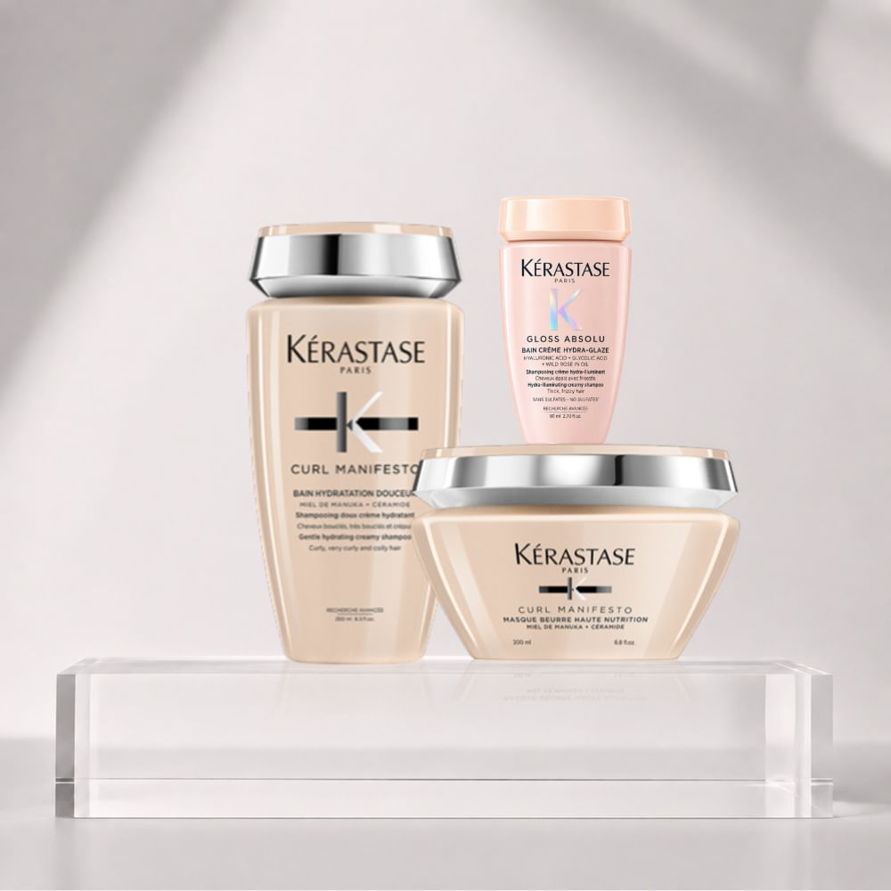 Kerastase curl manifesto pack shampoo 250ml mascarilla 200ml travel size