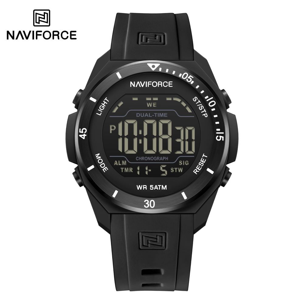 Reloj Análogo Digital NAVIFORCE NF7138 Negro para Hombre Resistente al Agua