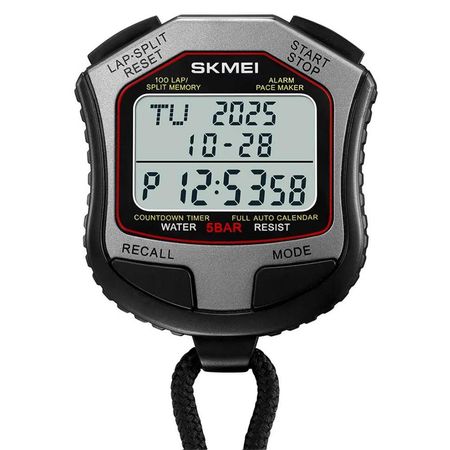 Cronómetro Skmei Digital Timer 100 Memorias Rango 10 hrs Gris 2345