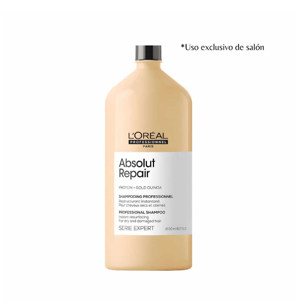 LOREAL PROFESSIONNEL Absolut Repair Shampoo Reparación Cabello Dañado 1500 ml
