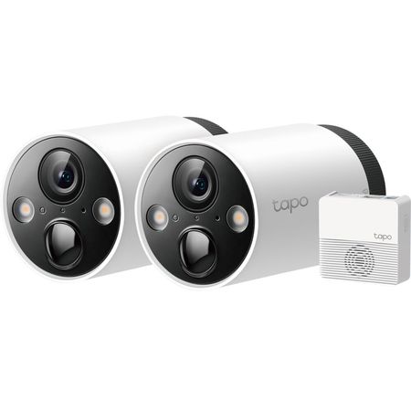 TP-Link Tapo C420S2 Sistema de Seguridad Inalámbrico de 2 Cámaras 4MP con Visión Noctur