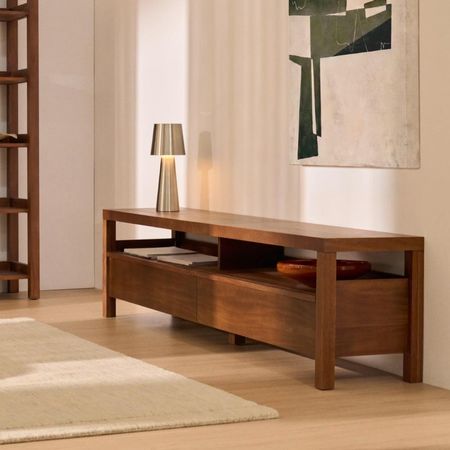 Mesa de TV Caceda 85'' 200 cm Marron Oscuro | Masiva Home