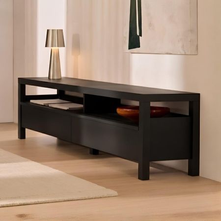 Mesa de TV Caceda 85'' 200 cm Negro | Masiva Home