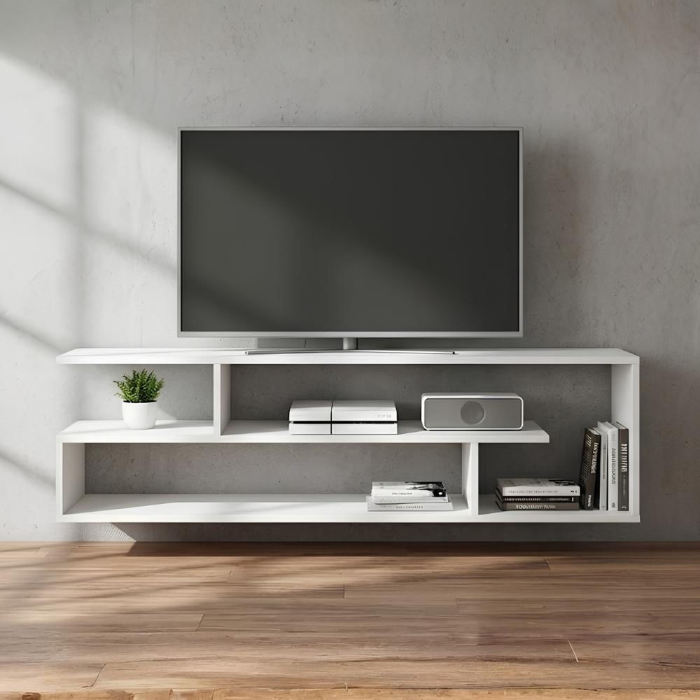 Mesa de TV Charice 75'' 170 cm Blanco | Masiva Home