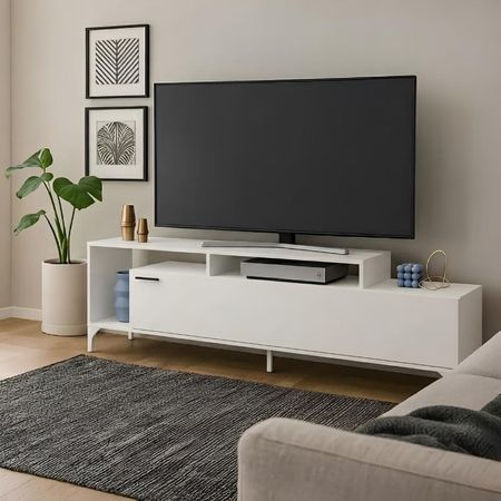 Mesa de TV Diana 75'' 180 cm Blanco | Masiva Home