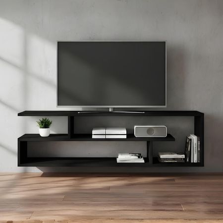 Mesa de TV Charice 75'' 170 cm Negro| Masiva Home