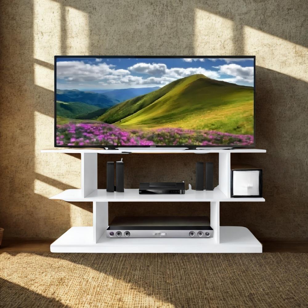Mesa de TV Carrillo 45'' 110 cm Blanco | Masiva Home