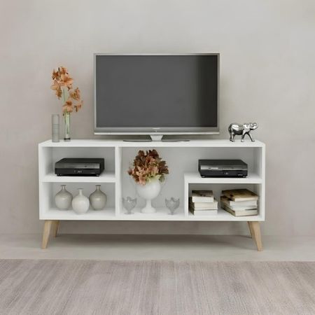 Mesa de TV Cueva 55'' 130 cm Blanco | Masiva Home