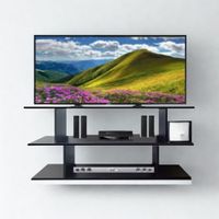 Mesa de TV Carrillo 45'' 110 cm Negro | Masiva Home