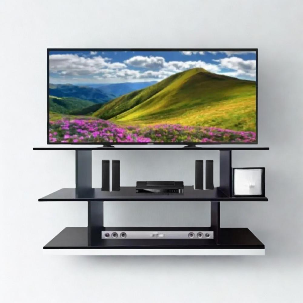 Mesa de TV Carrillo 45'' 110 cm Negro | Masiva Home