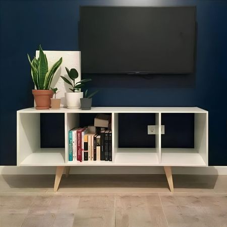 Mesa de TV Nancy 45'' 110 cm Blanco | Masiva Home