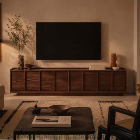 Mesa de TV Maradona 85'' 200cm Marron oscuro | Masiva Home
