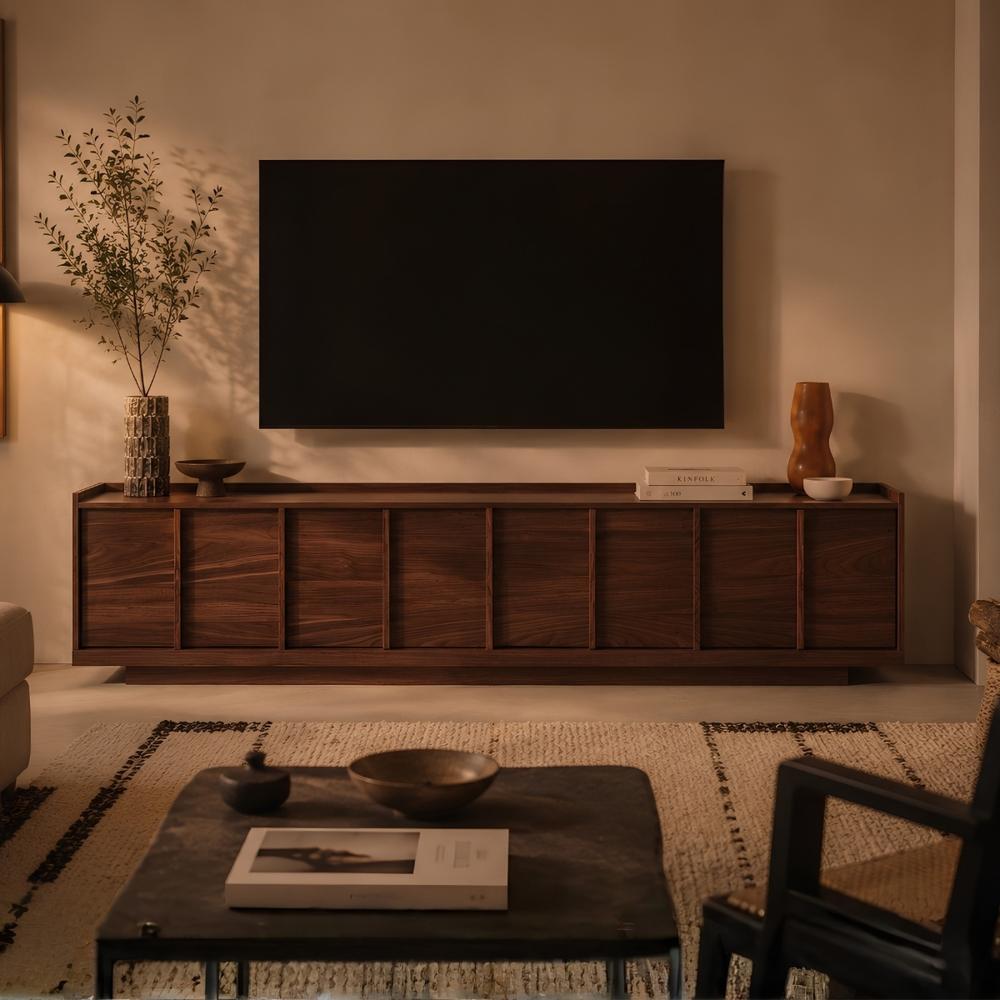 Mesa de TV Maradona 85'' 200cm Marron oscuro | Masiva Home