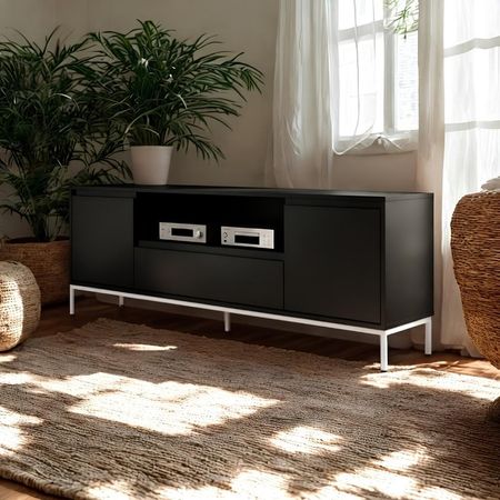 Mesa de TV Maldini 75'' 170 cm Negro | Masiva Home
