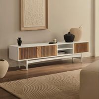 Mesa de TV Nemesis 85'' 200 cm Blanco | Masiva Home