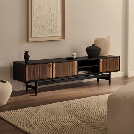 Mesa de TV Nemesis 85'' 200 cm Negro | Masiva Home