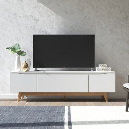 Mesa de TV para sala Natasha 70'' Blanco | Masiva Home