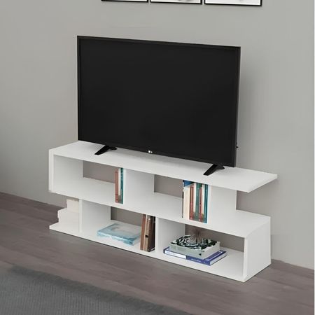 Mesa de TV Michelle 70'' 165 cm Blanco| Masiva Home